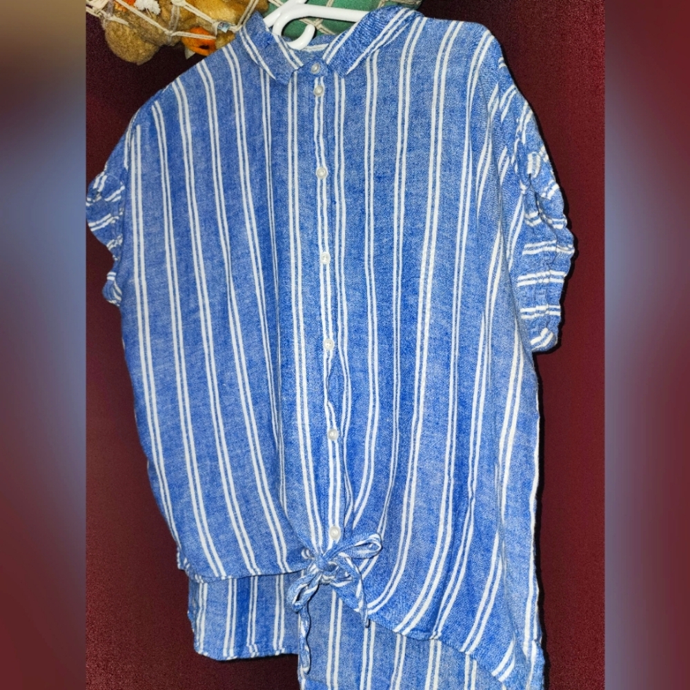 Jachs Girlfriend Button Down Blouse